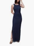 Whistles  Lace Tie Back Maxi Dress, Navy