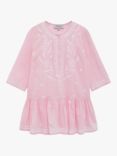 Trotters Lily Rose Kids' Embroidered Cotton Kaftan