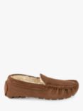 totes Isotoner Suede Moccasin Slippers, Tan