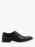 Dune Wide Fit Secrecy Leather Derby Shoes, Black