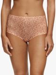 Chantelle Soft Stretch Leopard Print High Waisted Knickers