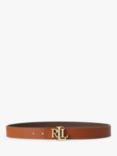 Ralph Lauren Casual Leather Reversible Dress Belt, Tan/Brown