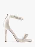 Dune Bridal Collection Marriage Pearl Embellished Stiletto Heel Sandals, Ivory