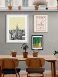 EAST END PRINTS Becks Norf Design 'New York Yellow' Framed Print