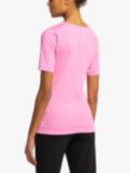 Venice Beach Peach Short Sleeve Gym Top, Rapture Rose