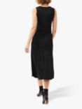 Phase Eight Amabella Sleeveless Satin Midi Dress, Black