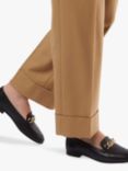 Dune Goldsmith Leather Chain Detail Loafers