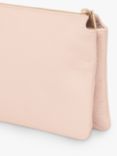 Whistles Elita Leather Double Pouch Clutch Bag, Pale Pink