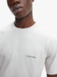 Calvin Klein Organic Cotton Logo T-Shirt, Stony Beige