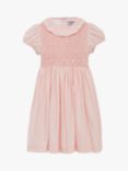Trotters Lily Rose Kids' Lily Smock Front Occasion Dress, Peach