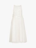 Monsoon Kids' Truth Sequin Maxi Dress, Ivory