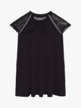 DKNY Kids' Mesh Sleeve Dress, Black