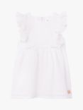Carrément Beau Baby Embroidered Short Sleeve Dress, White