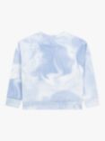 HUGO BOSS Kids' Tie Dye Logo Sweatshirt, Light Sky
