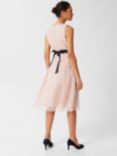 Hobbs Iris Flower Embroidery A-Line Dress, Blush