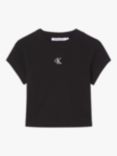 Calvin Klein Slim Cropped Ribbed T-Shirt