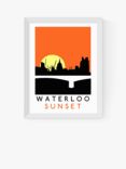 EAST END PRINTS Indieprints 'Waterloo Sunset' Framed Print