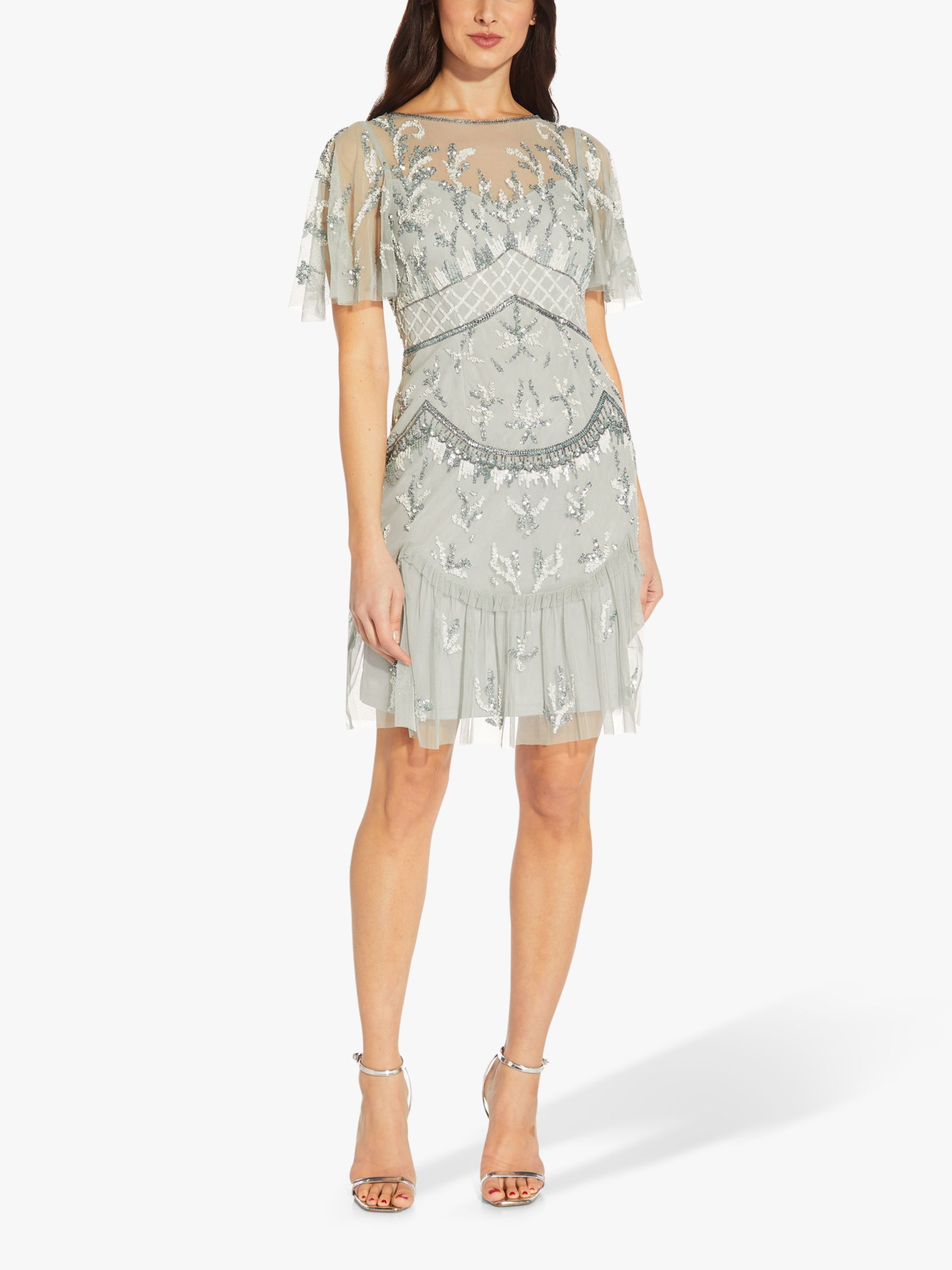 Adrianna Papell Beaded Cocktail Dress ...