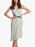 Gina Bacconi Kari Asymmetric Hem Spot Dress