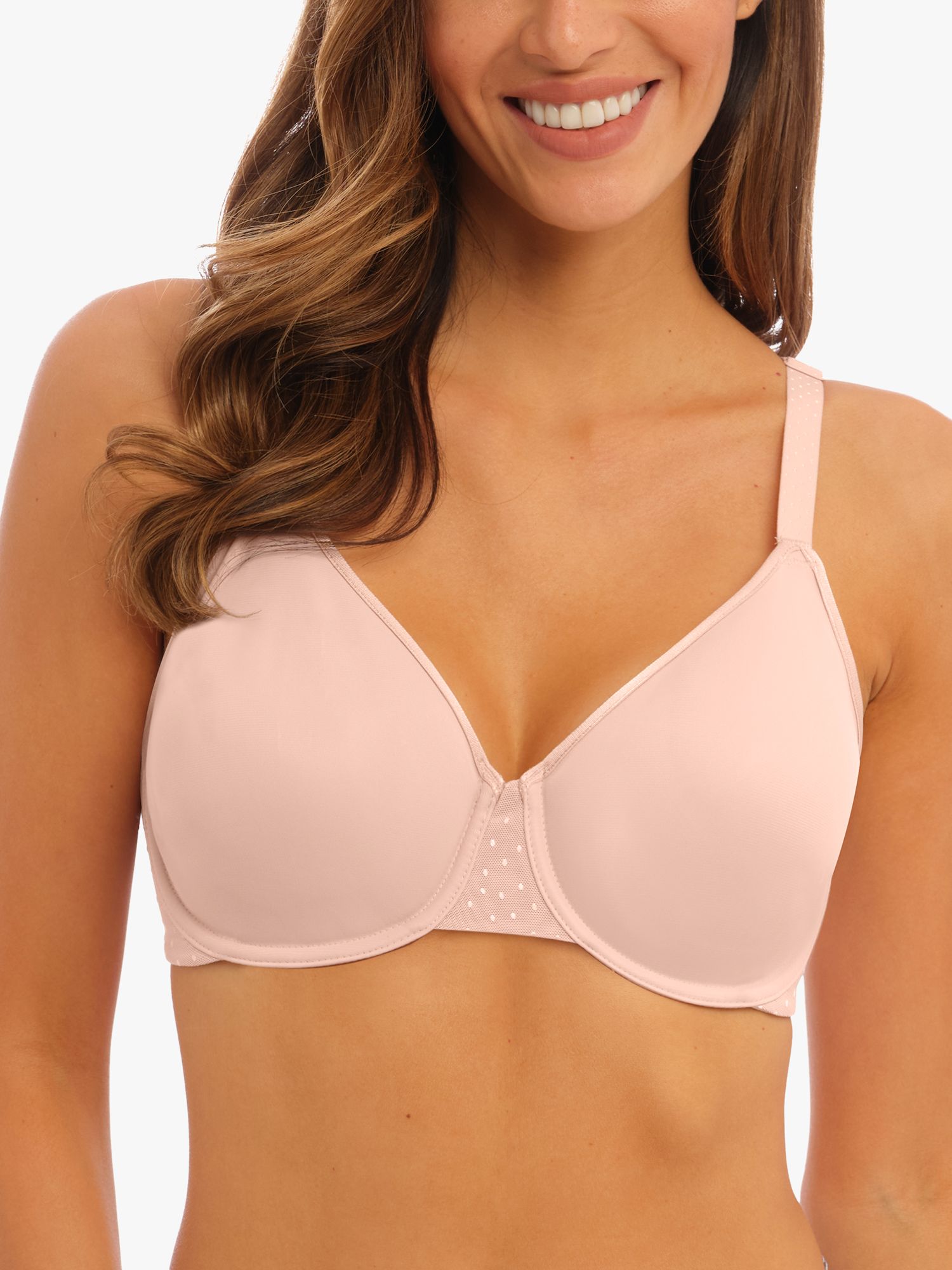 Wacoal Back Appeal Underwired Minimiser Bra, Natural Putty at John