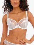 Freya Signature Underwired Non Padded Plunge Bra, White