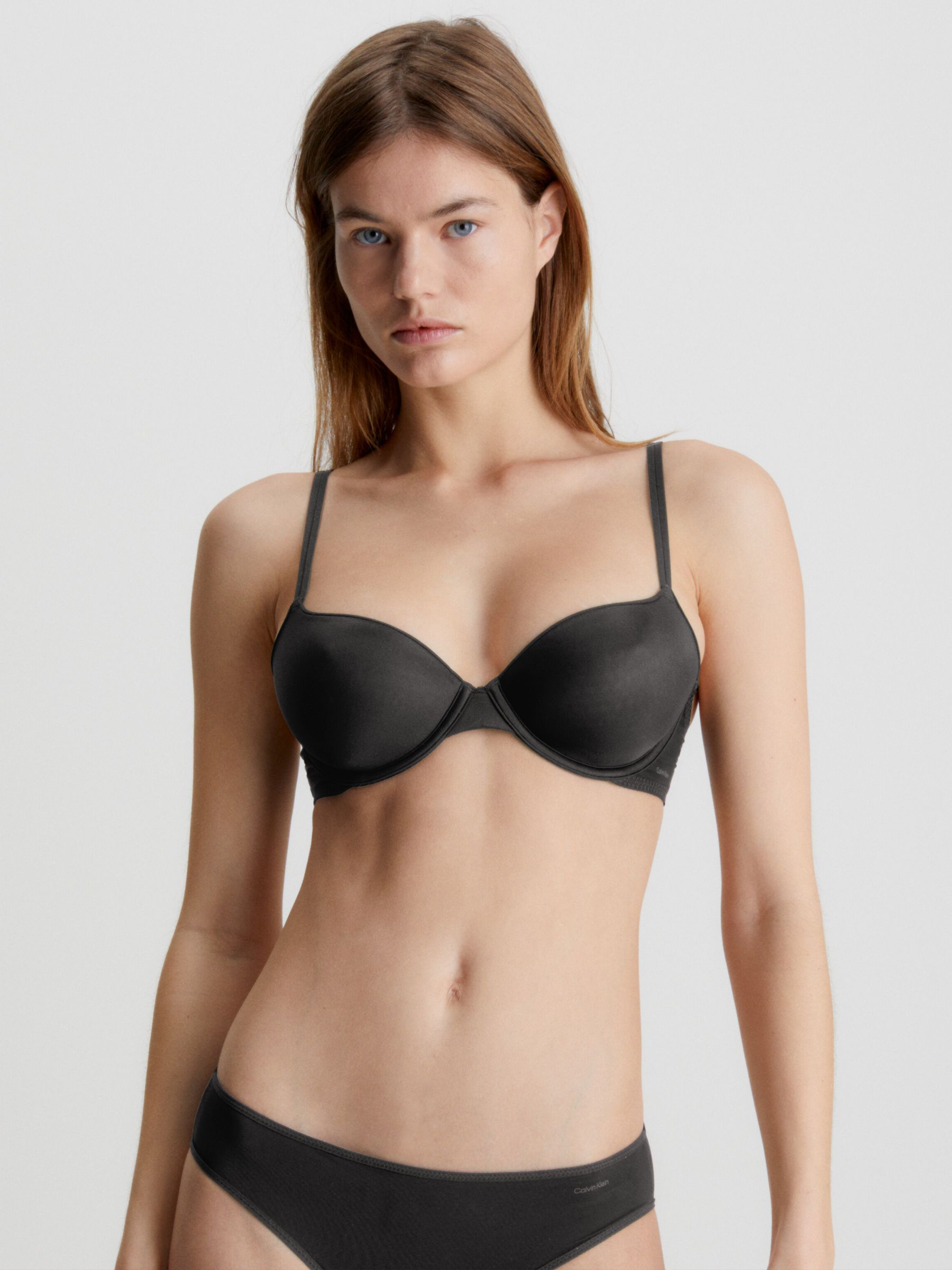 Calvin Klein Sheer Marquisette Unlined Demi Bra for Women Comfortable Fit
