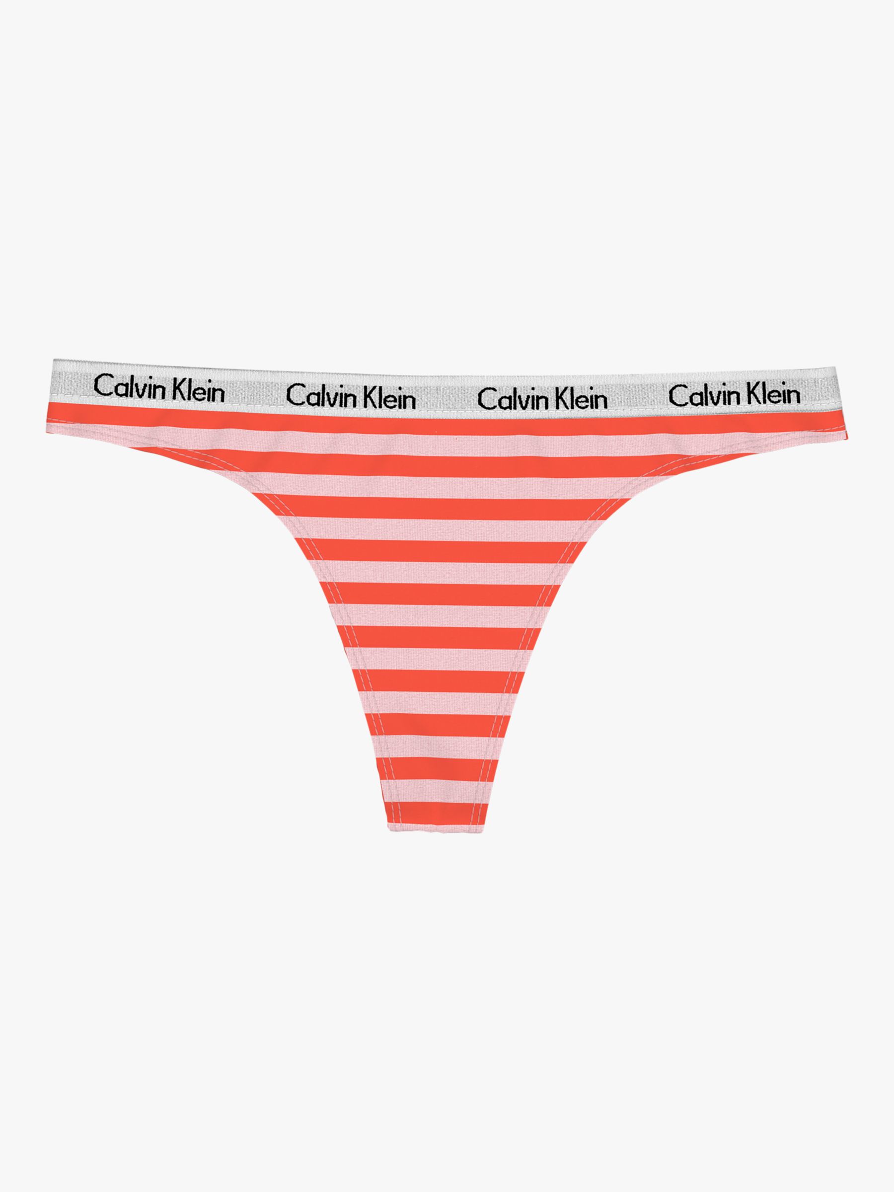 Calvin Klein Carousel Thong, Rainer Stripe Pink Shell