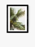 EAST END PRINTS Honeymoon Hotel 'Palms Above' Framed Print