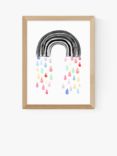EAST END PRINTS Wonder & Rah 'Rainbow Rain' Framed Print