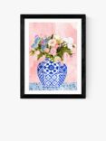 EAST END PRINTS 83 Oranges 'Ceramic Planter' Framed Print