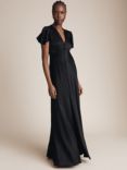 Ghost Delphine Satin Maxi Dress