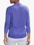 Pure Collection V-Neck Cashmere Cardigan, Purple