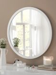 Yearn Classic Round Wood Frame Wall Mirror