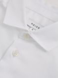 Reiss Kids' Remote Cotton Poplin Shirt, White
