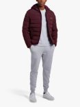 Lyle & Scott Hooded Puffer Jacket, Burgundy