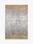 Gooch Luxury Ombre Distressed Rug, Gold/Silver