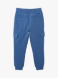 Crew Clothing Kids' Textured Cargo Joggers, Mid Blue