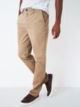Crew Clothing Straight Fit Chinos, Tan