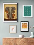 EAST END PRINTS Dieter Braun 'Elephant Stampede' Framed Print