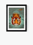 EAST END PRINTS Dieter Braun 'Swimming Tiger' Framed Print