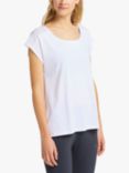 Venice Beach Alice Short Sleeve Gym Top, White