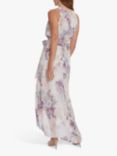Gina Bacconi Tierra Floral Maxi Dress, Ivory/Multi
