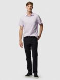 Rodd & Gunn Ellerslie Linen Slim Fit Short Sleeve Shirt, Lilac