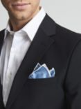 Reiss Ceremony Silk Pocket Square, Airforce Blue