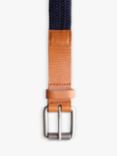 Raging Bull Woven Textured Belt, Navy