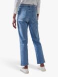 Pure Collection Ankle Grazer Straight Leg Jeans, Light Wash