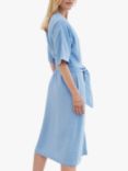 Pure Collection Linen Shirt Dress, Cornflower