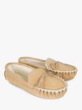 Celtic & Co. Sheepskin Loafer Moccasin Slippers, Camel