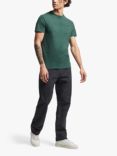 Superdry Organic Cotton Micro Embroidered T-Shirt, Buck Green Marl