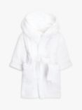 John Lewis Baby Plain Wrap Over Dressing Gown, White